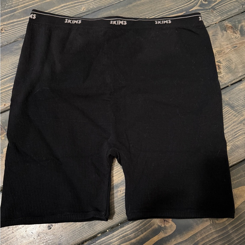 SKIMS Kim Kardashian Women’s size 3x Black Rib Intimates Boxer New With Tags!